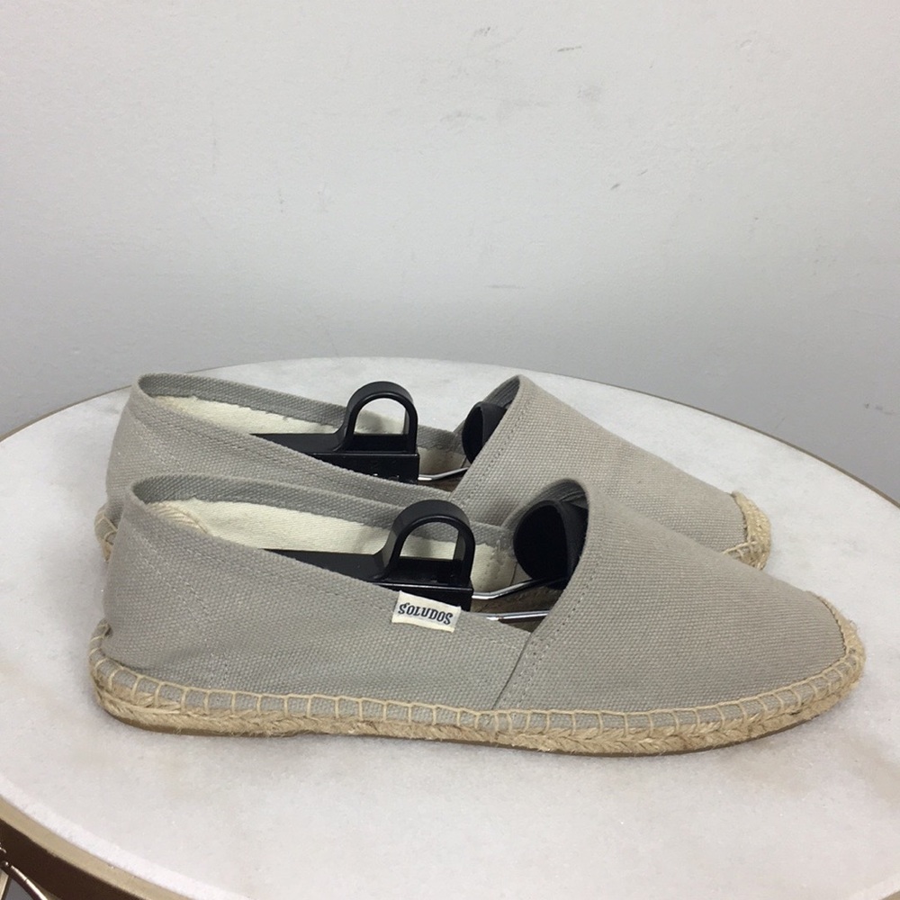 Soludos Cream Flat Espadrille Sz 8